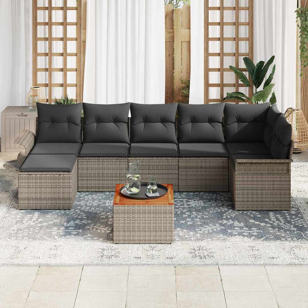 8721158974709_mo-im_en_hd_2 vidaXL Garden Sofa Set 8 pcs Grey Poly rattan - Image 3