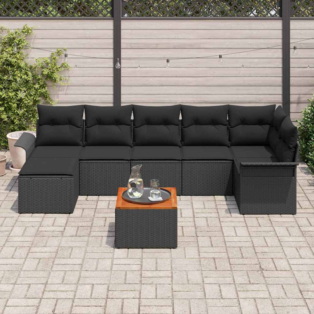 8721158974730_mo-im_en_hd_2 vidaXL Garden Sofa Set 8 pcs Black Poly rattan - Image 3