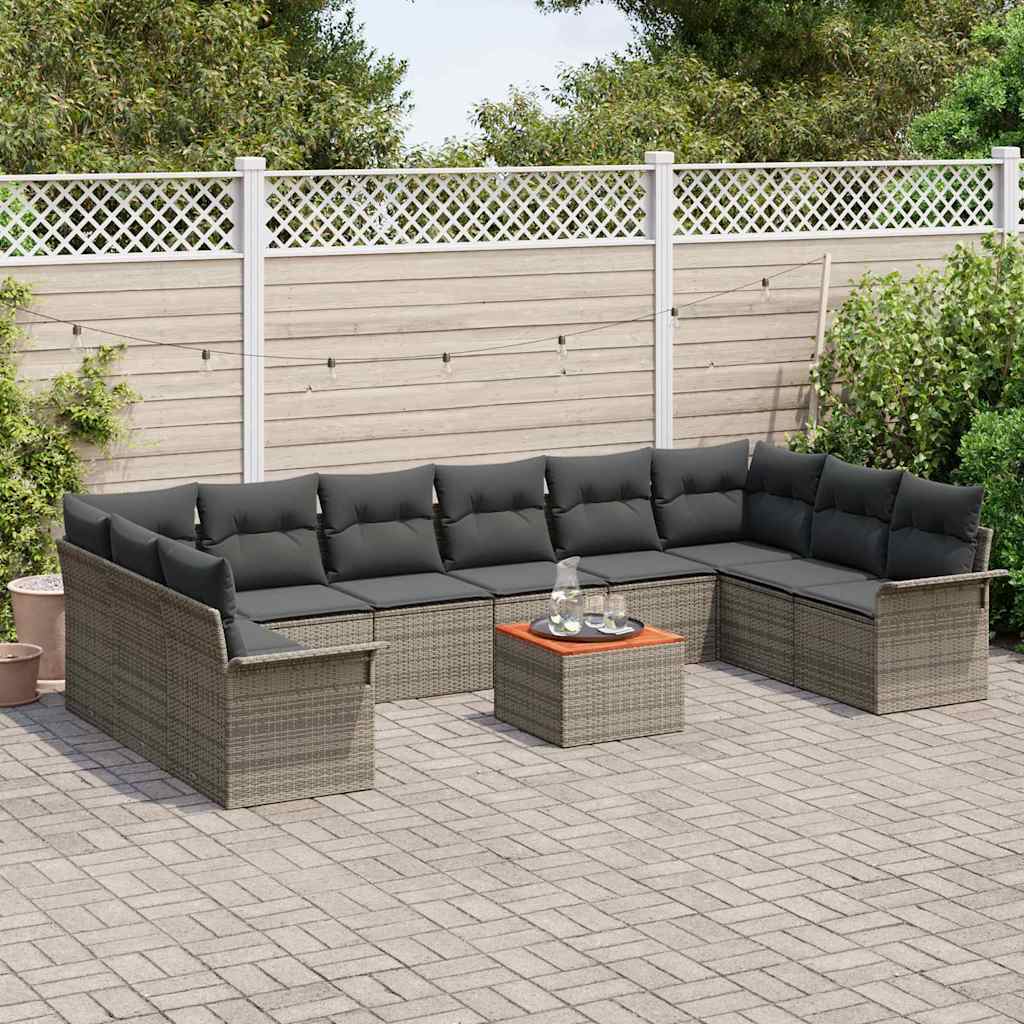 8721158974914_mo-im_en_hd_2 vidaXL Garden Sofa Set 11 pcs Grey Poly rattan - Image 3