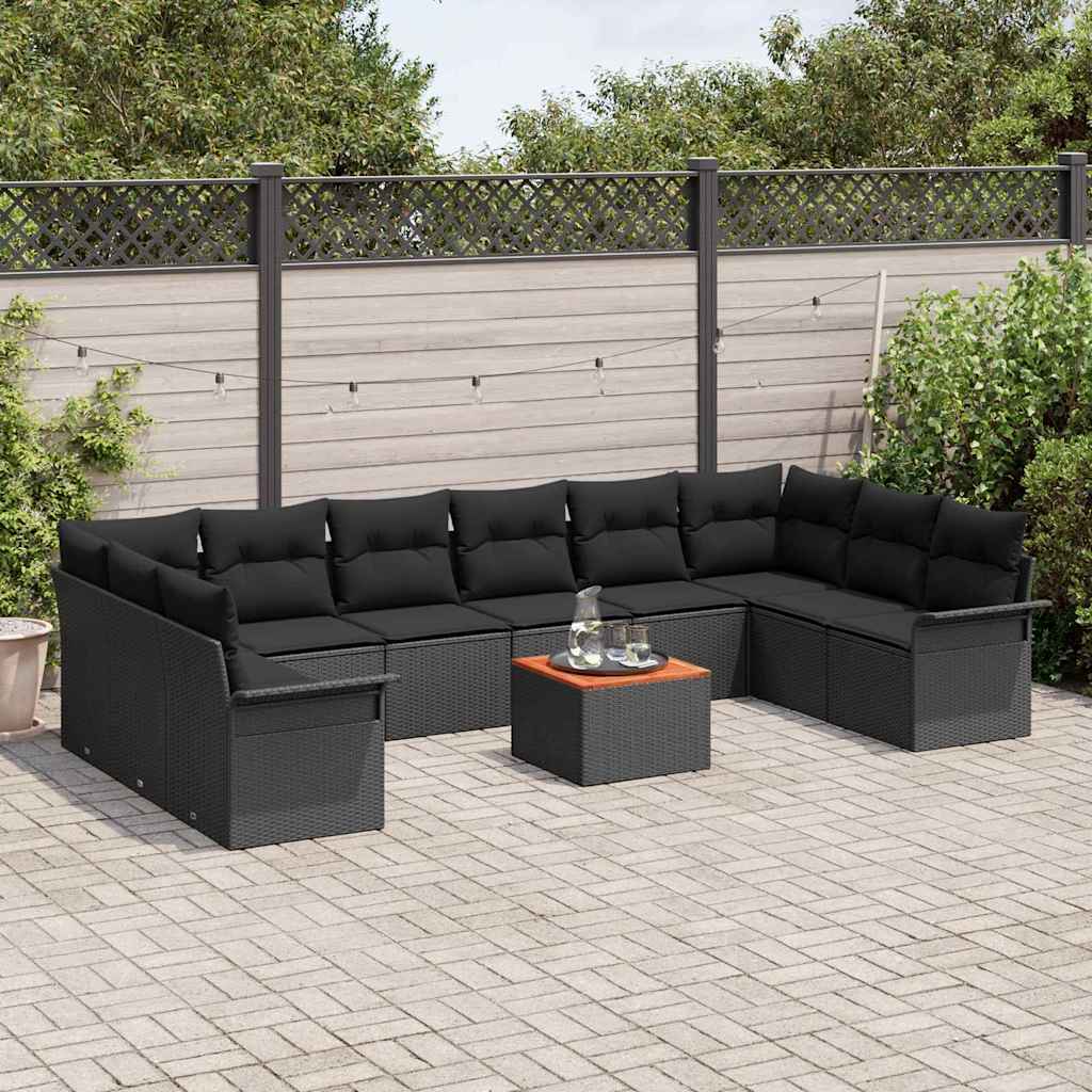 8721158974945_mo-im_en_hd_2 vidaXL Garden Sofa Set 11 pcs Black Poly rattan - Image 3
