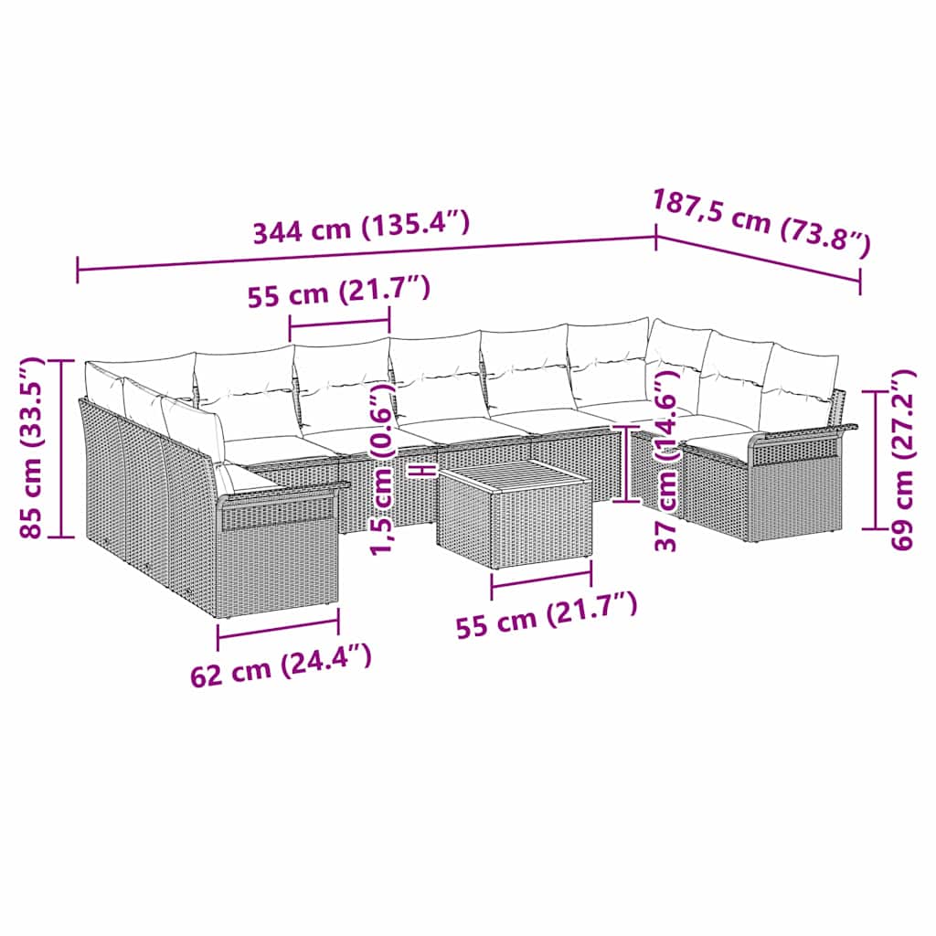 8721158974945_wbg-siz_en_hd_1 vidaXL Garden Sofa Set 11 pcs Black Poly rattan - Image 9