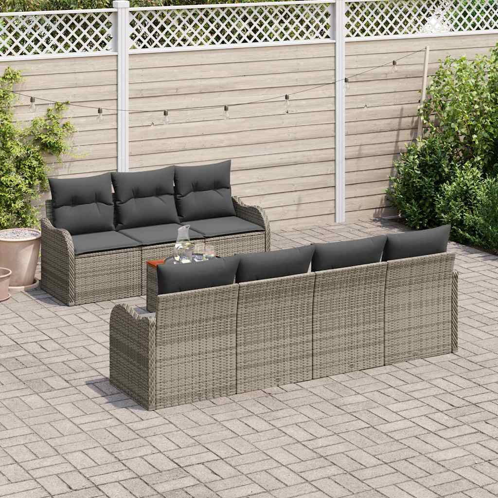 8721158975263_mo-im_en_hd_2 vidaXL Garden Sofa Set 8 pcs Grey Poly rattan - Image 3