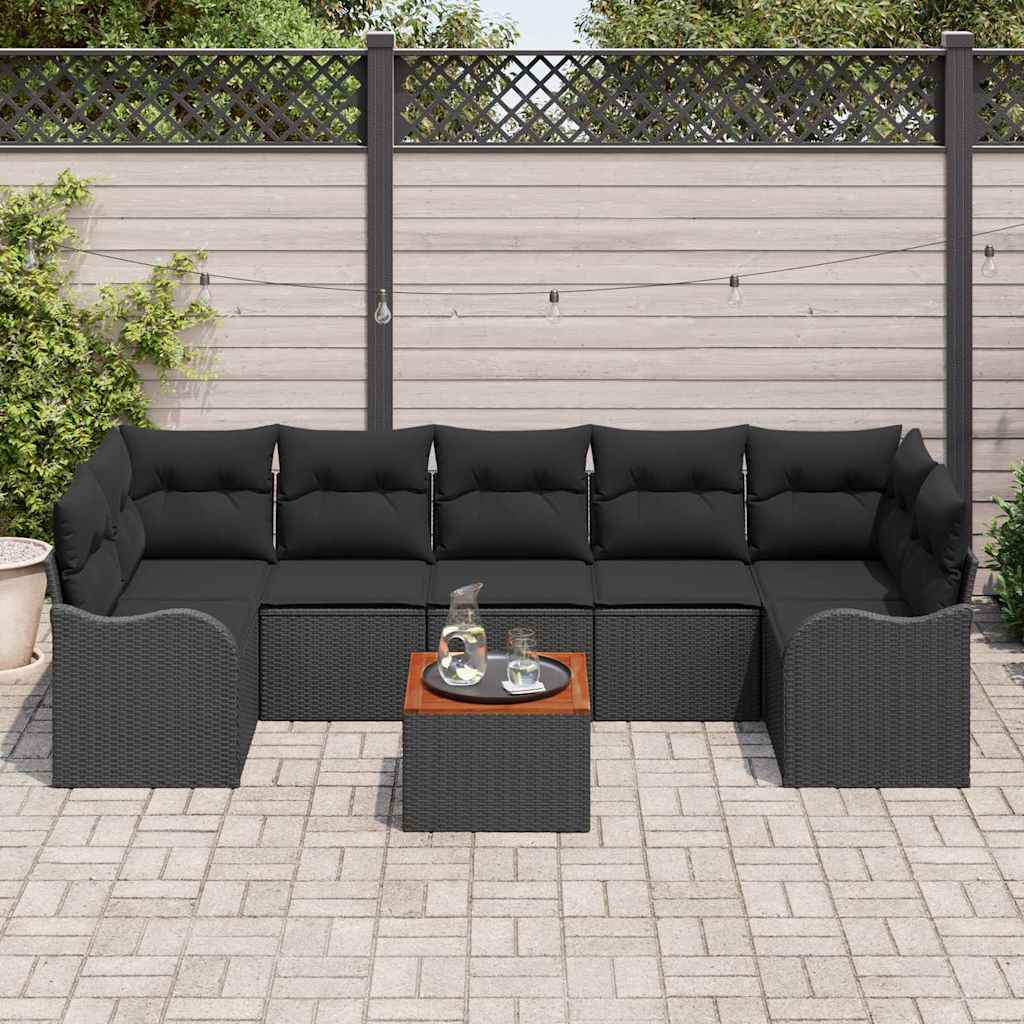 8721158975362_mo-im_en_hd_2 vidaXL Garden Sofa Set 8 pcs Black Poly rattan - Image 3