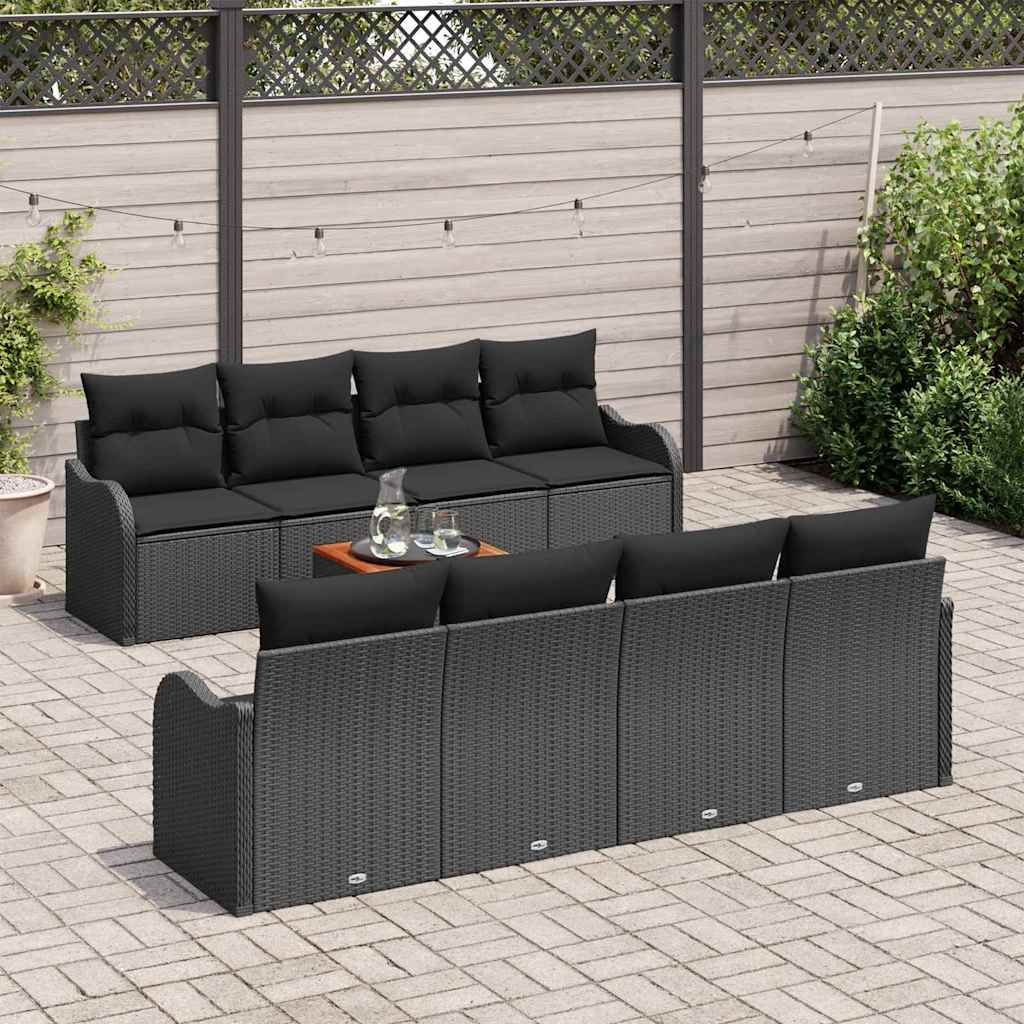 8721158975430_mo-im_en_hd_2 vidaXL Garden Sofa Set 9 pcs Black Poly rattan - Image 3