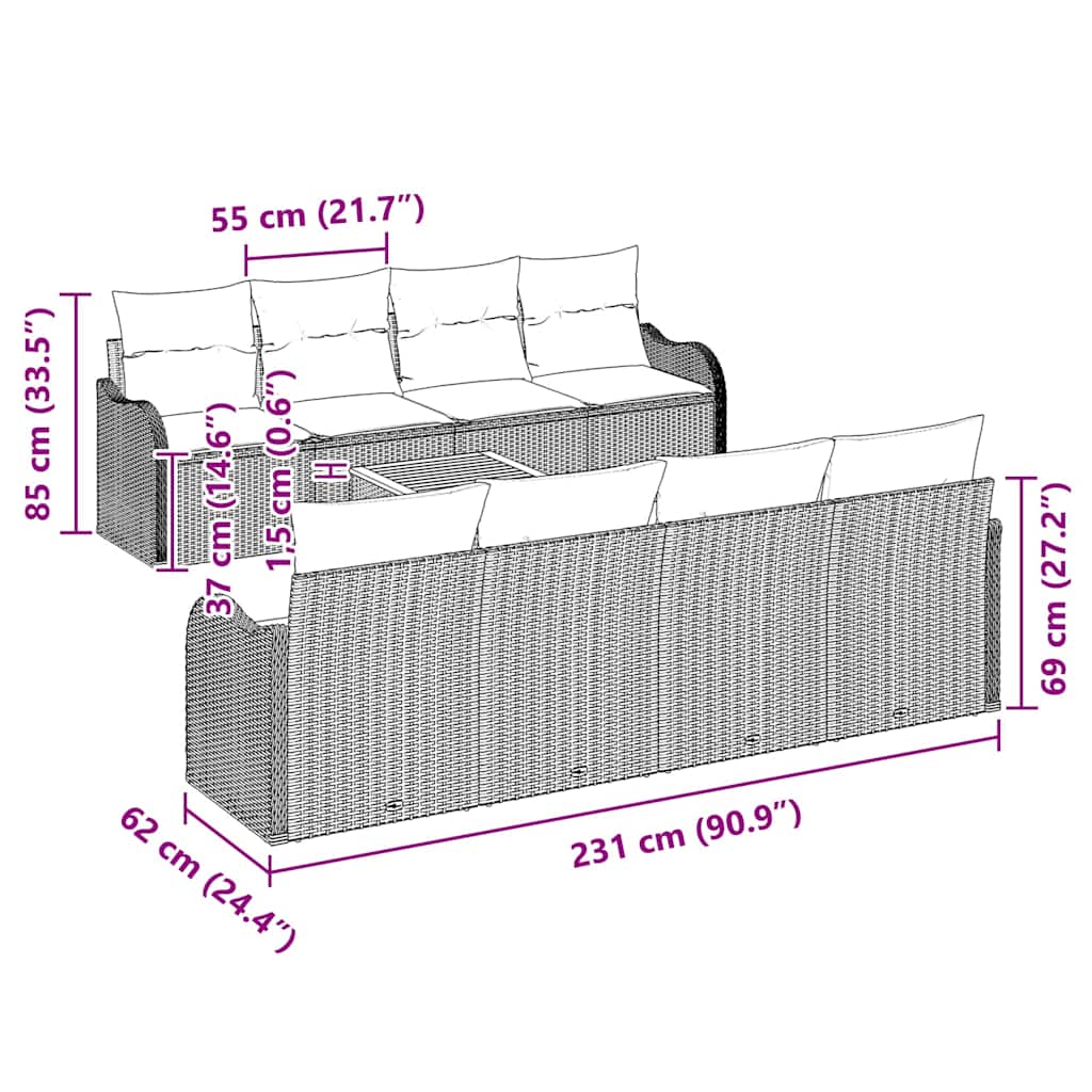 8721158975430_wbg-siz_en_hd_1 vidaXL Garden Sofa Set 9 pcs Black Poly rattan - Image 8