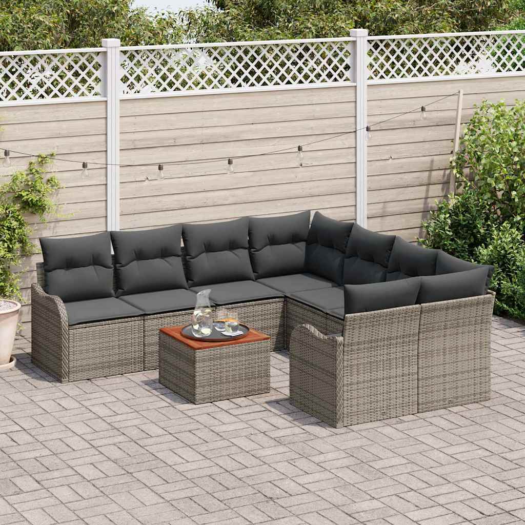 8721158975478_mo-im_en_hd_2 vidaXL Garden Sofa Set 9 pcs Grey Poly rattan - Image 3