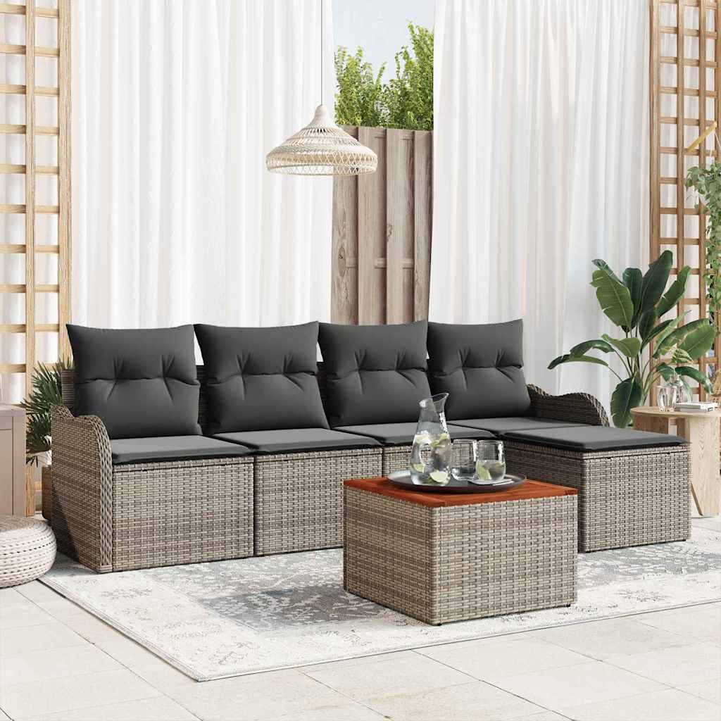 8721158975546_mo-im_en_hd_2 vidaXL Garden Sofa Set 6 pcs Grey Poly rattan - Image 3