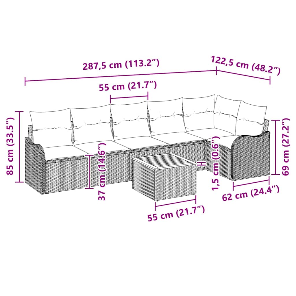 8721158975782_wbg-siz_en_hd_1 vidaXL Garden Sofa Set 7 pcs Black Poly rattan - Image 9