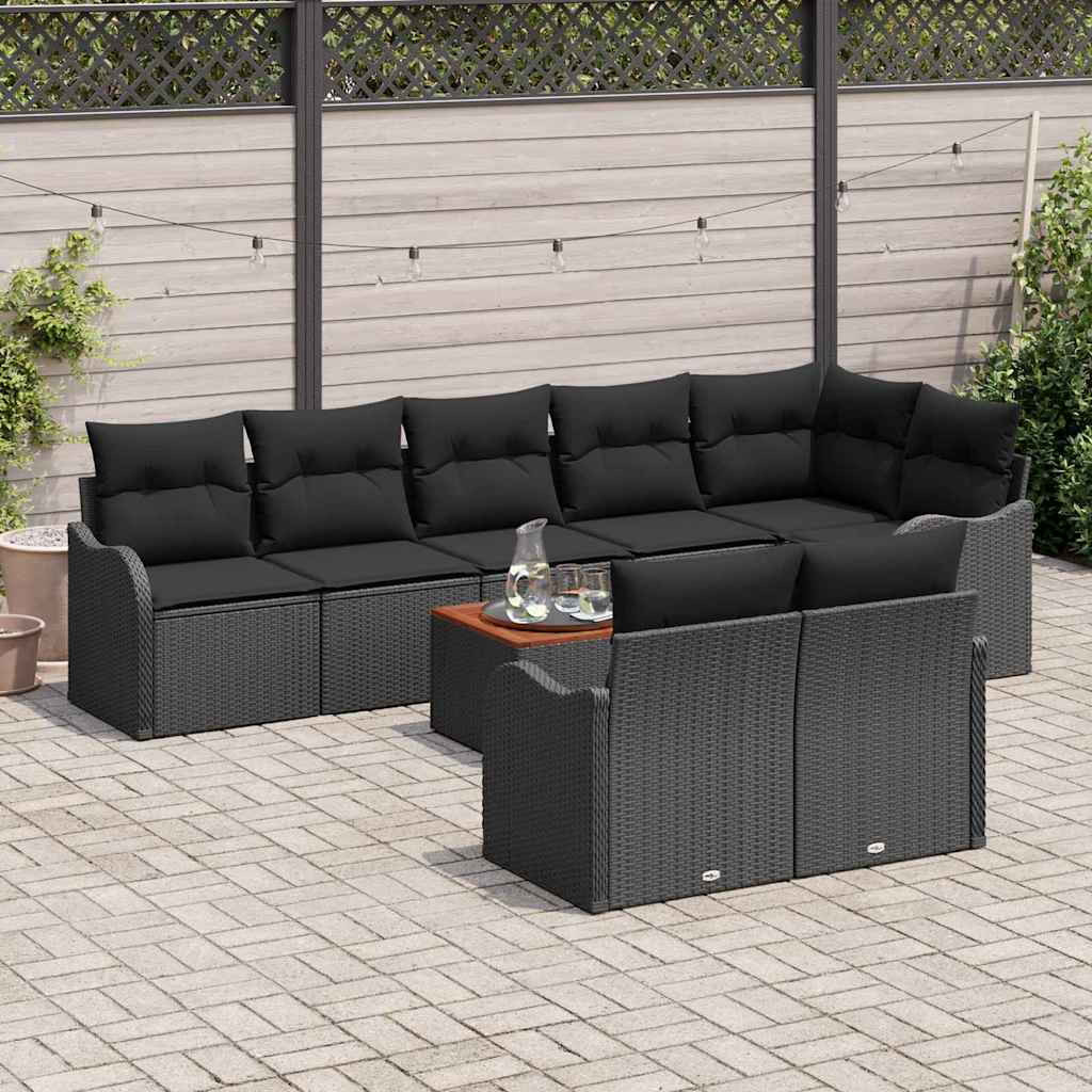 8721158975850_mo-im_en_hd_2 vidaXL Garden Sofa Set 9 pcs Black Poly rattan - Image 3