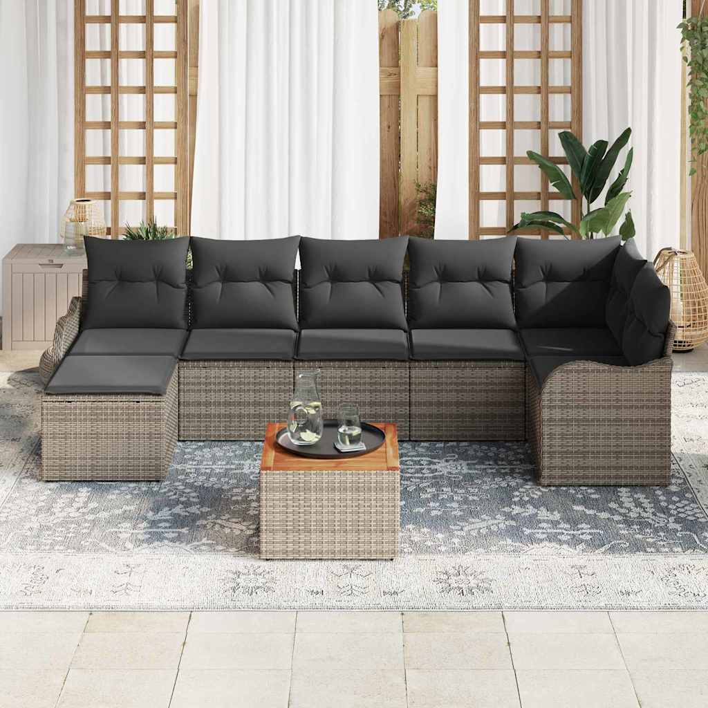 8721158975966_mo-im_en_hd_2 vidaXL Garden Sofa Set 8 pcs Grey Poly rattan - Image 3