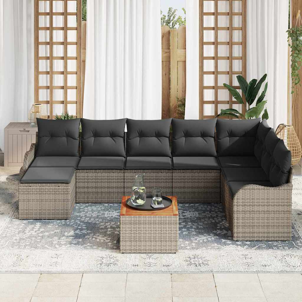 8721158976031_mo-im_en_hd_2 vidaXL Garden Sofa Set 9 pcs Grey Poly rattan - Image 3