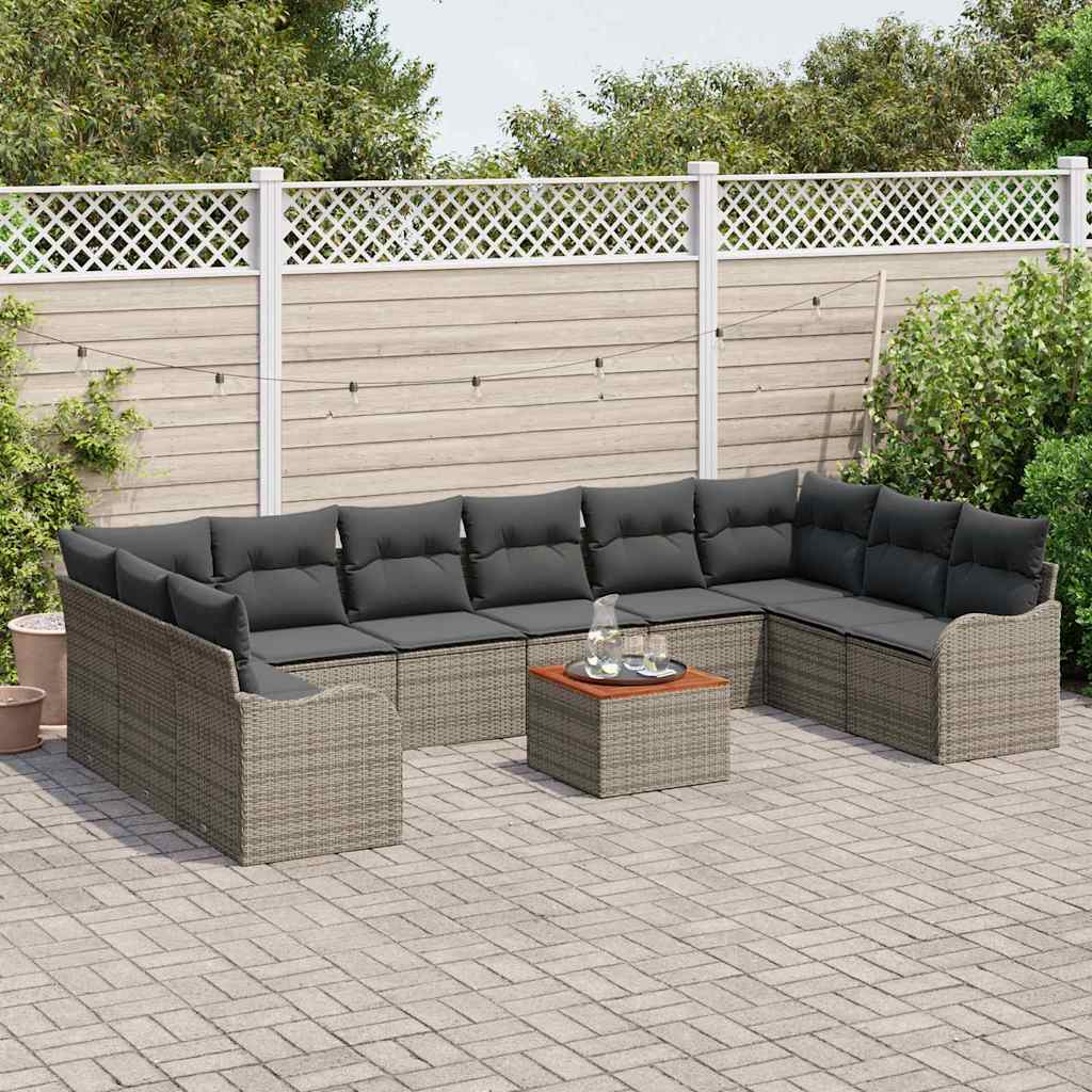 8721158976178_mo-im_en_hd_2 vidaXL Garden Sofa Set 11 pcs Grey Poly rattan - Image 3