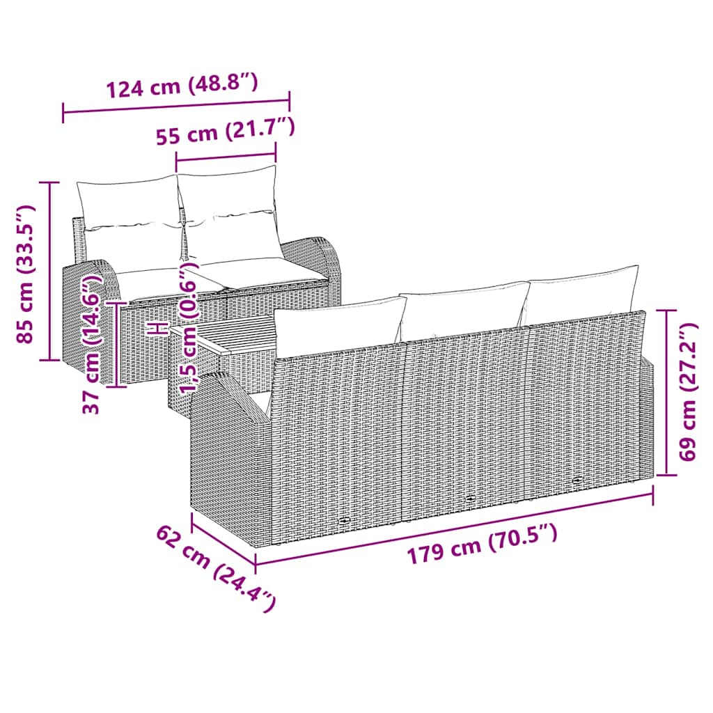 8721158976345_wbg-siz_en_hd_4 vidaXL Garden Sofa Set 6 pcs Black Poly rattan - Image 11