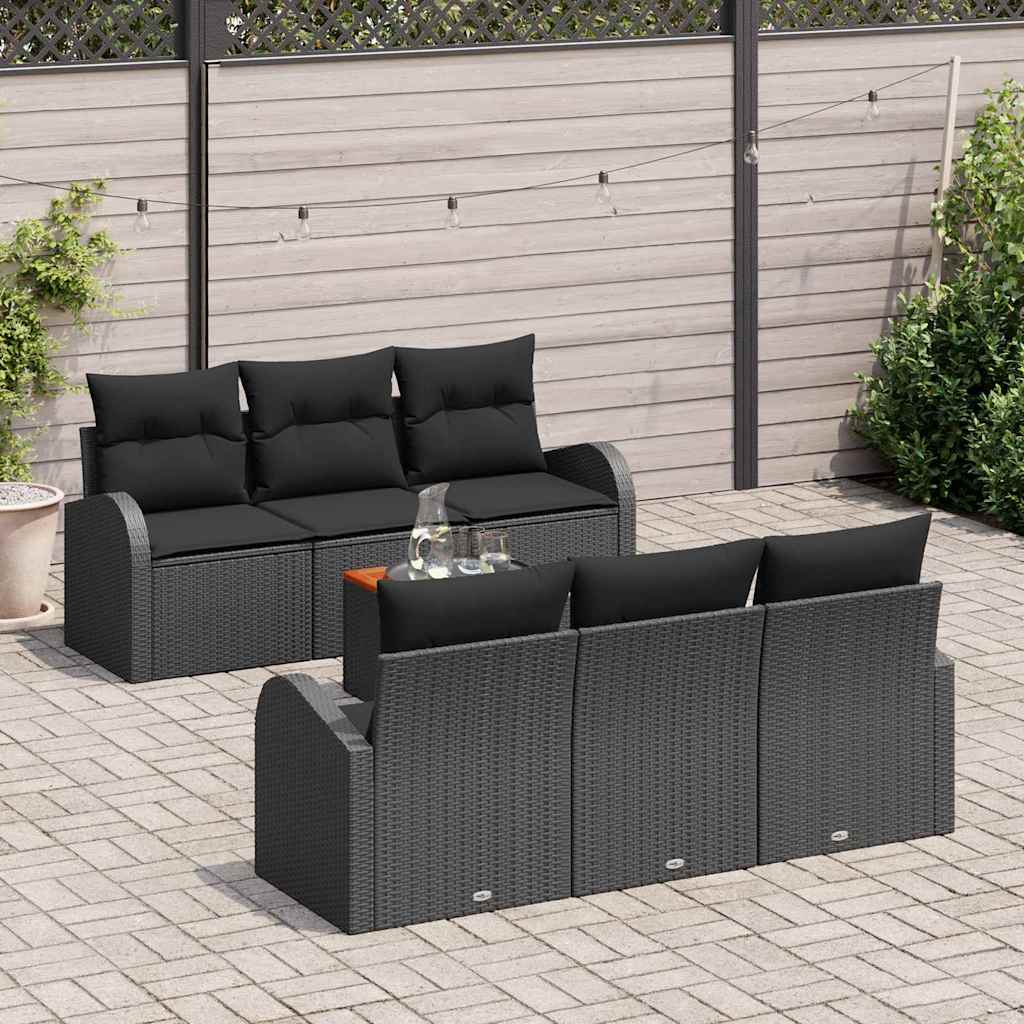 8721158976413_mo-im_en_hd_2 vidaXL Garden Sofa Set 7 pcs Black Poly rattan - Image 3