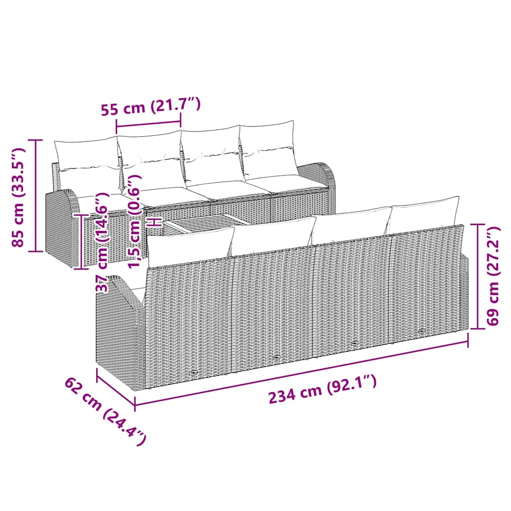 8721158976697_wbg-siz_en_hd_4 vidaXL Garden Sofa Set 9 pcs Black Poly rattan - Image 11