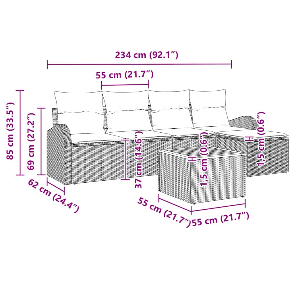 8721158976833_wbg-siz_en_hd_5 vidaXL Garden Sofa Set 6 pcs Black Poly rattan - Image 13