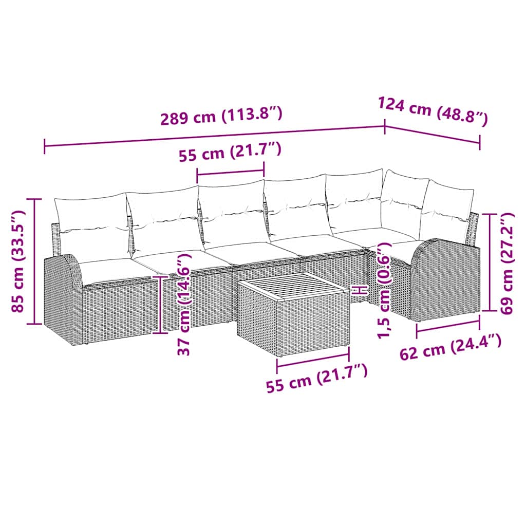 8721158977045_wbg-siz_en_hd_5 vidaXL Garden Sofa Set 7 pcs Black Poly rattan - Image 12