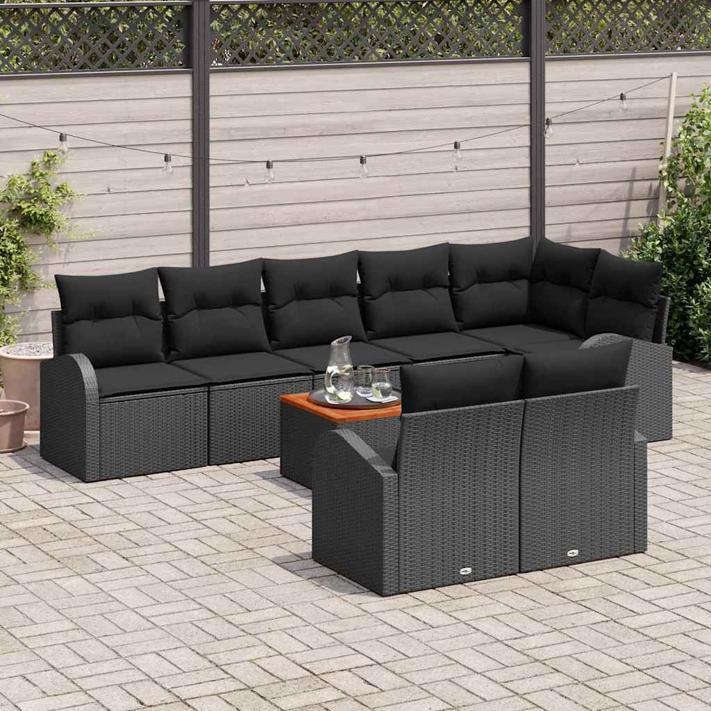 8721158977113_mo-im_en_hd_2 vidaXL Garden Sofa Set 9 pcs Black Poly rattan - Image 3