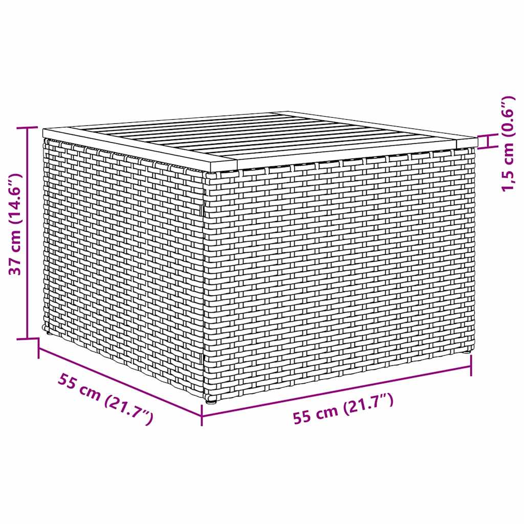 8721158979391_wbg-siz_en_hd_2 vidaXL Garden Sofa Set with Cushion 5 pcs Grey Poly rattan - Image 10