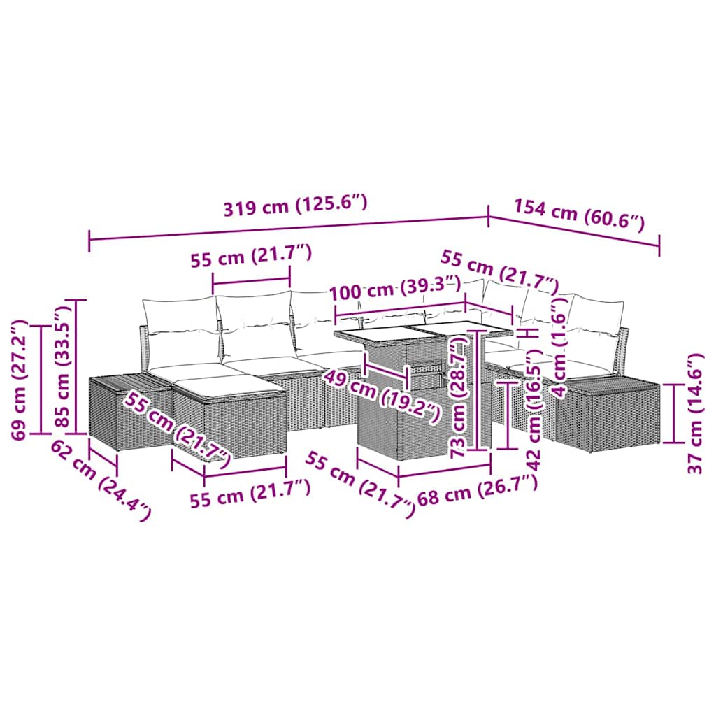 8721158993533_wbg-siz_en_hd_1 vidaXL Garden Sofa Set 9 pcs Black Poly rattan and powder-coated steel - Image 12