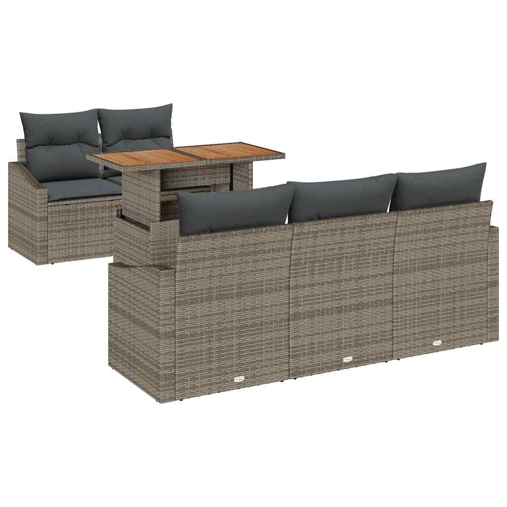 8721158998897_wbg-an-m_en_hd_4 vidaXL Garden Dining Set with Cushion Grey and Brown 100 x 55 x 73 cm - Image 2