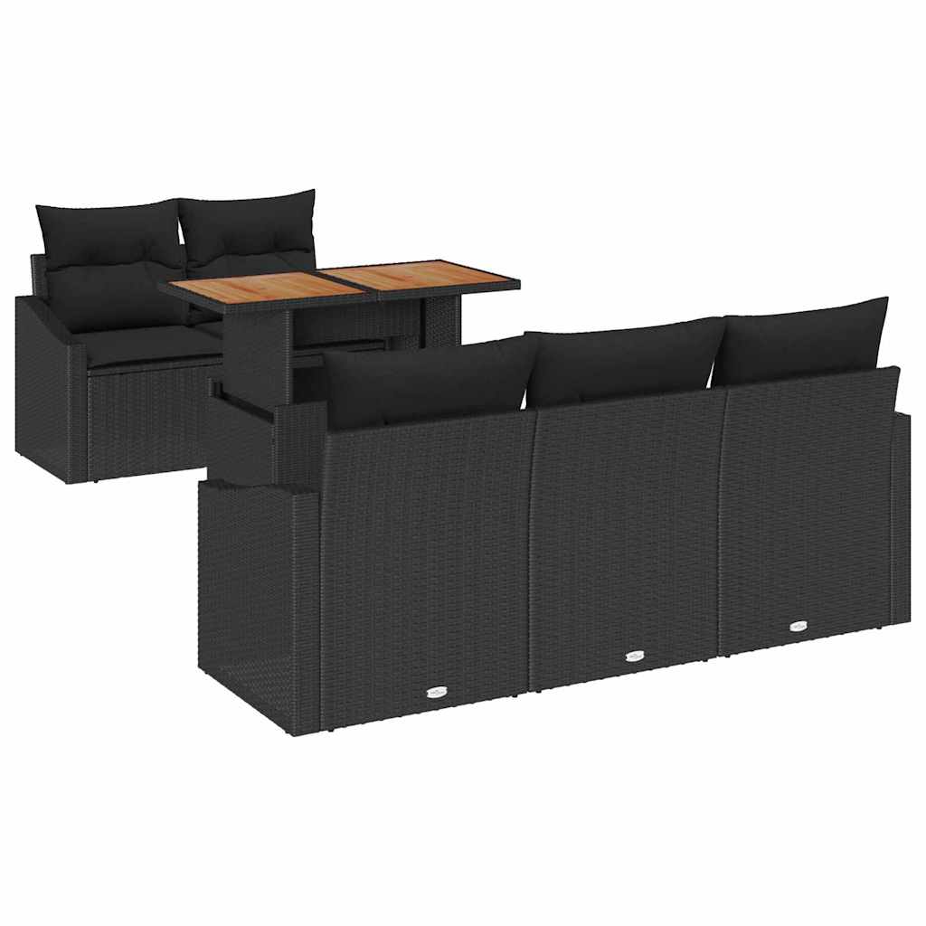 8721158998927_wbg-an-m_en_hd_4 vidaXL Garden Dining Set with Cushion Black and Brown 100 x 55 x 73 cm - Image 2