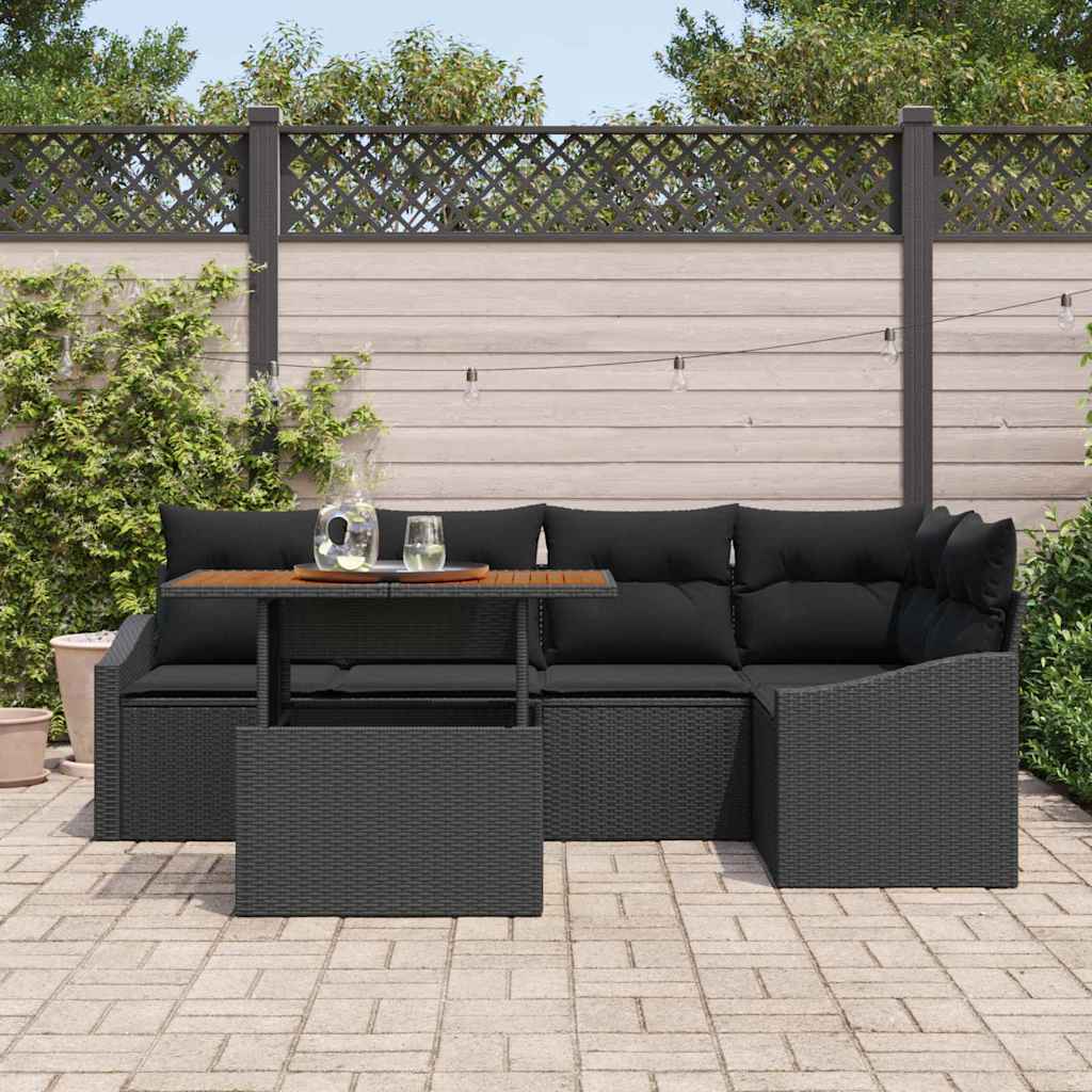 8721158999559_mo-im_en_hd_2 vidaXL Garden Dining Set with Cushion Black and Brown 100 x 55 x 73 cm - Image 3