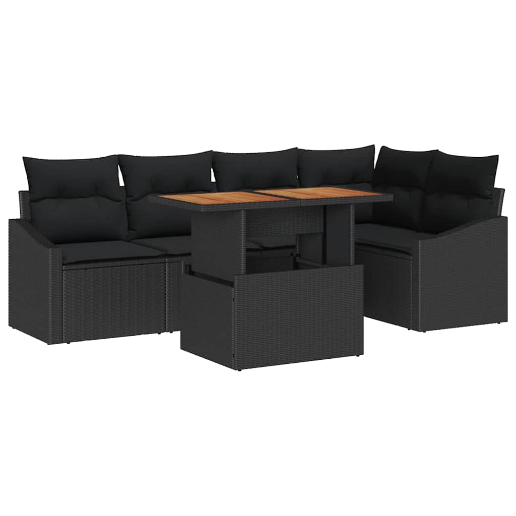 8721158999559_wbg-an-m_en_hd_5 vidaXL Garden Dining Set with Cushion Black and Brown 100 x 55 x 73 cm - Image 2