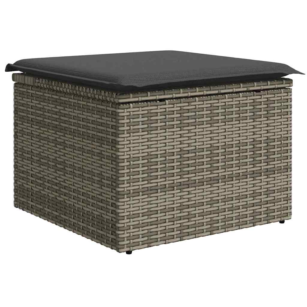 8721158999733_wbg-an_en_hd_5 vidaXL Garden Dining Set with Cushion 7 pcs Grey and Brown - Image 8
