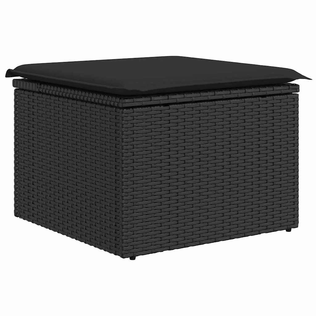 8721158999832_wbg-an_en_hd_2 vidaXL Garden Dining Set with Cushion 8 pcs Black and Brown - Image 5
