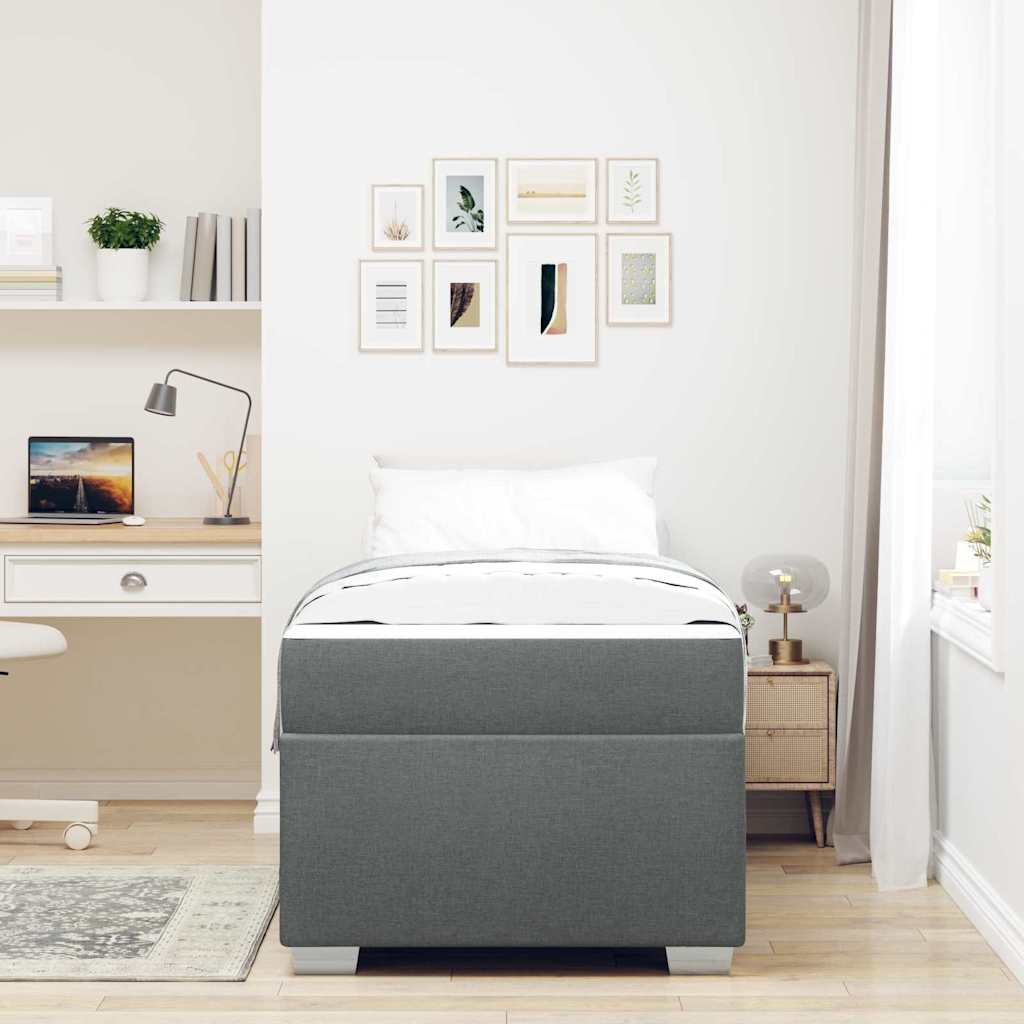 8721288272508_mo-im_en_hd_2 vidaXL Bed Frame Dark grey 90 x 190 cm Fabric - Image 5