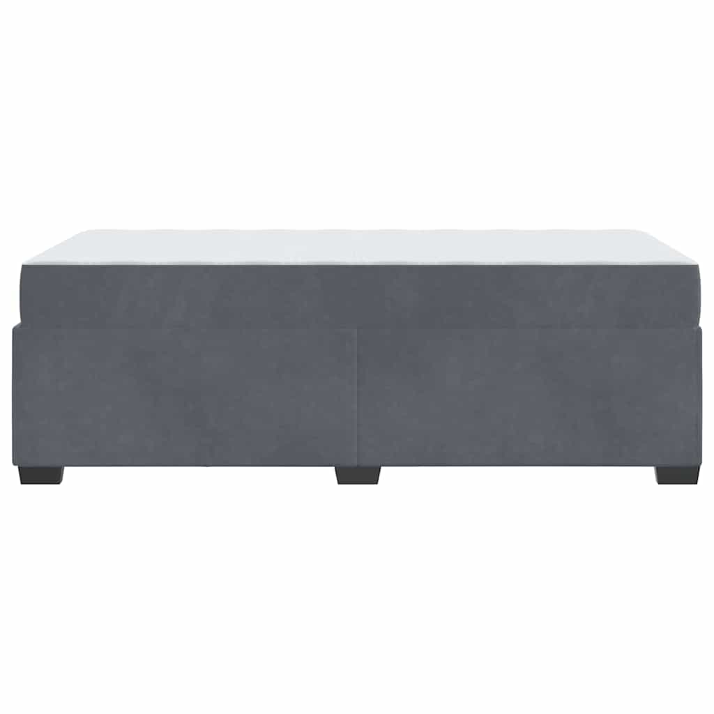 8721288273581_wbg-si_en_hd_5 vidaXL Bed Frame with Mattress Dark grey 90 x 190 cm Velvet - Image 8