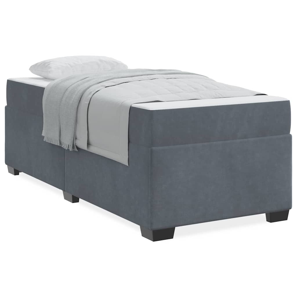 8721288273581_wbg-wa_en_hd_1 vidaXL Bed Frame with Mattress Dark grey 90 x 190 cm Velvet - Image 4