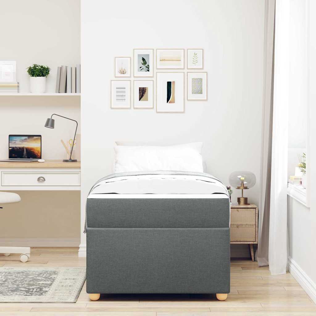 8721288274199_mo-im_en_hd_2 vidaXL Bed Frame with Mattress Dark grey 90 x 190 cm Fabric - Image 5