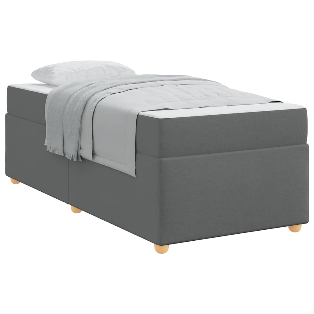 8721288274199_wbg-mo_en_hd_1 vidaXL Bed Frame with Mattress Dark grey 90 x 190 cm Fabric - Image 3