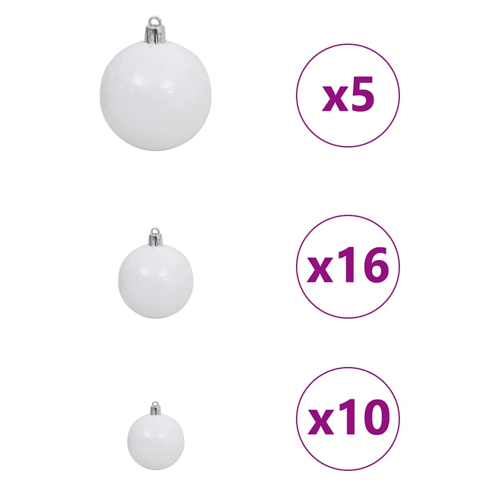 8721288280350_wbg-fr_en_hd_10 vidaXL Artificial Pre-lit Christmas Tree Pink 180 cm PVC - Image 11