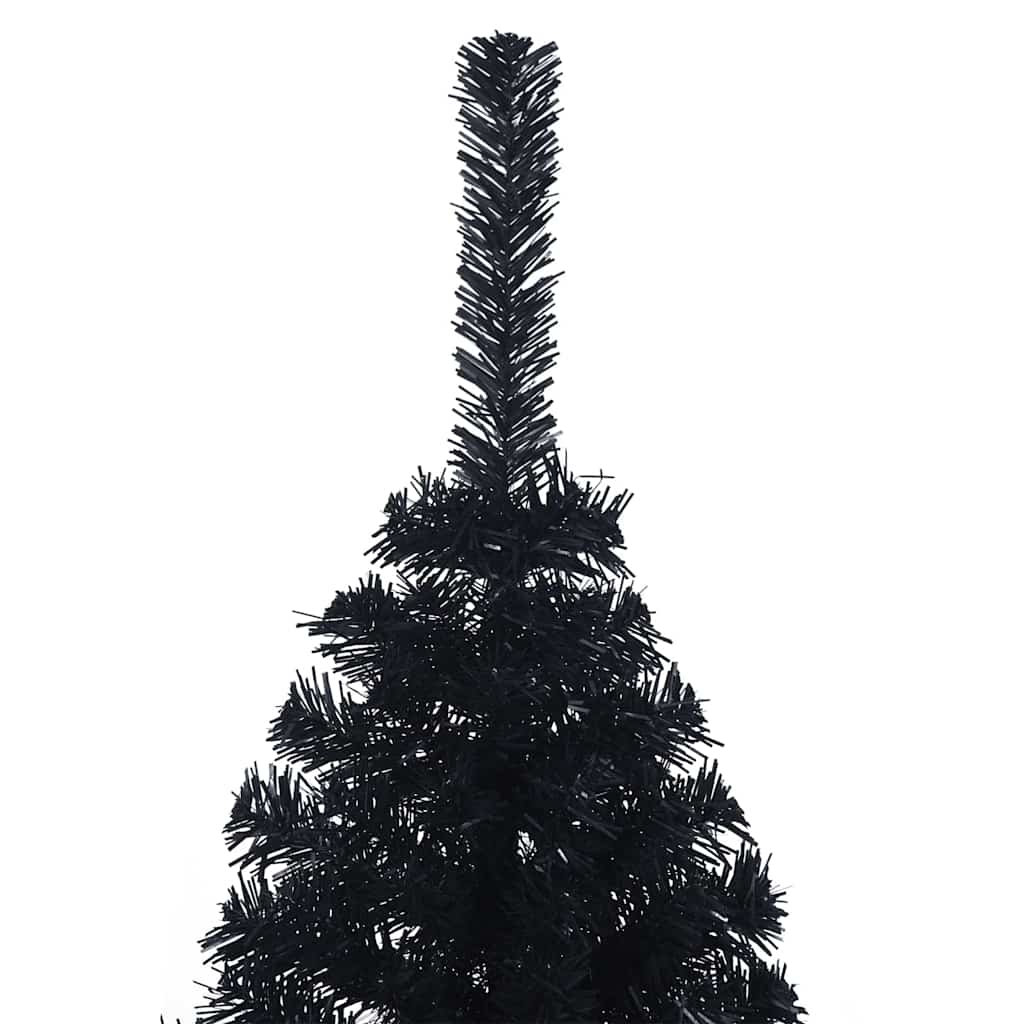 8721288280848_detail_en_hd_1 vidaXL Artificial Pre-lit Christmas Tree Black 150 cm PVC - Image 7