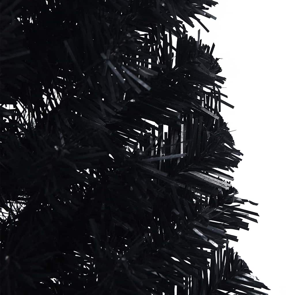 8721288280848_detail_en_hd_2 vidaXL Artificial Pre-lit Christmas Tree Black 150 cm PVC - Image 8