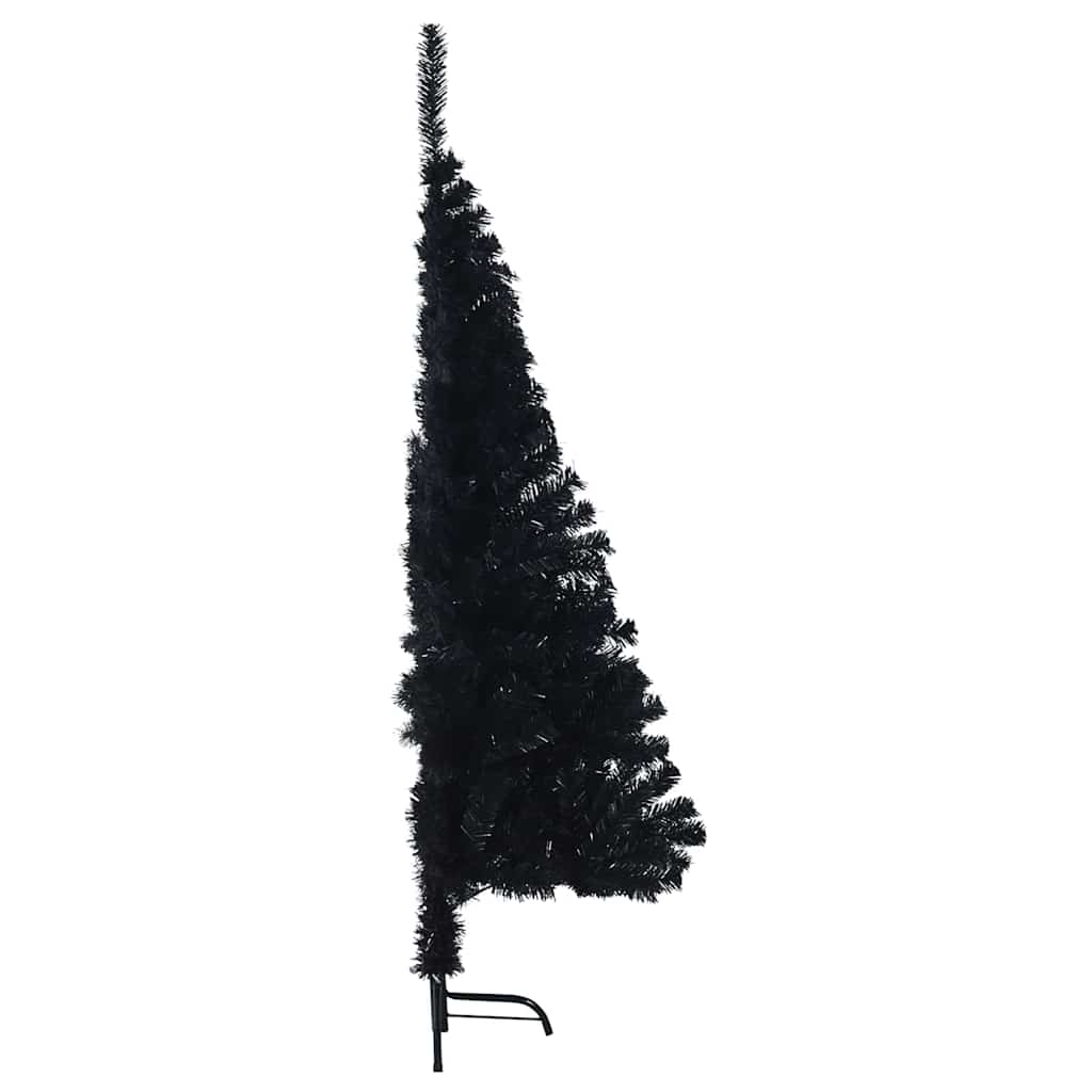 8721288280848_wbg-si_en_hd_5 vidaXL Artificial Pre-lit Christmas Tree Black 150 cm PVC - Image 6