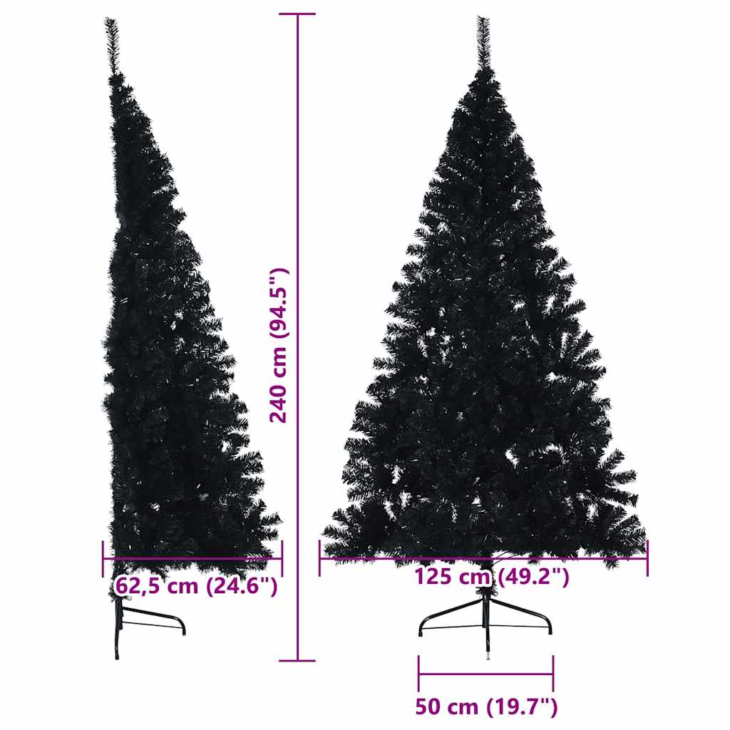 8721288281234_wbg-siz_en_hd_1 vidaXL Christmas Tree with Decorative String Lights Black 240 cm - Image 13