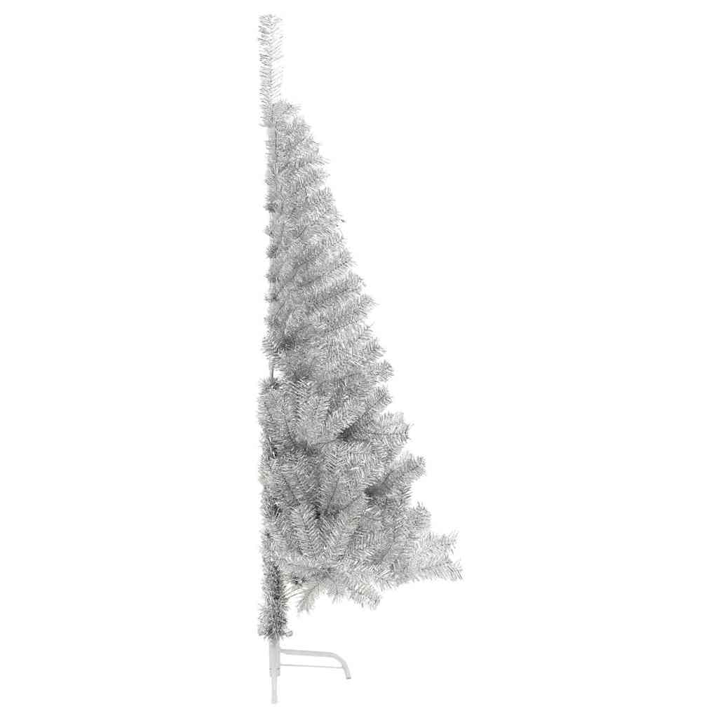 8721288281623_wbg-si_en_hd_5 vidaXL Artificial Pre-lit Christmas Tree Silver 180 cm PET - Image 6