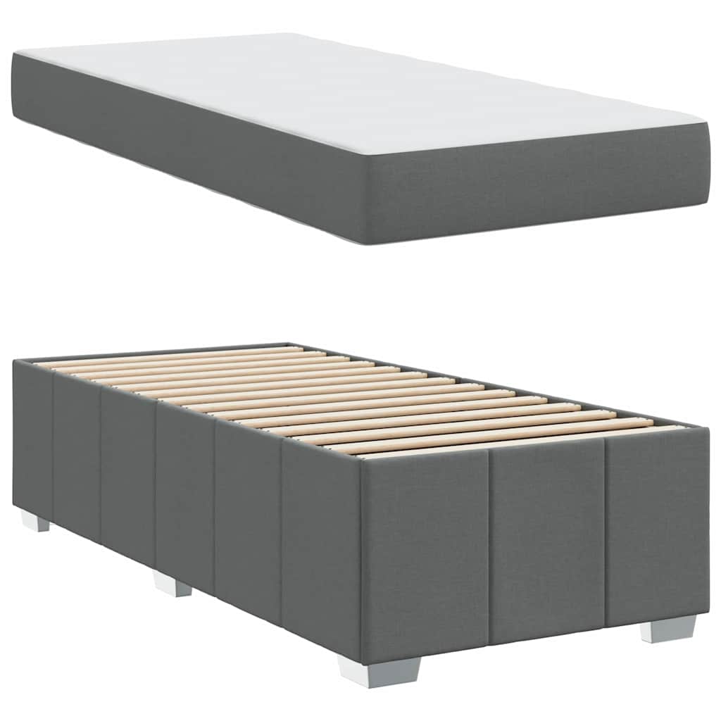8721288293497_wbg-an_en_hd_2 vidaXL Bed Frame with Mattress Dark grey 90 x 190 cm Fabric - Image 6