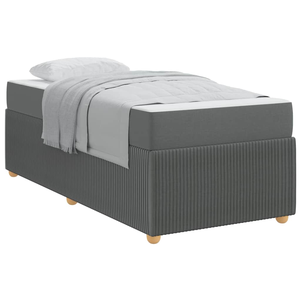8721288294258_wbg-mo_en_hd_1 vidaXL Bed Frame with Mattress Dark grey 90 x 190 cm Fabric - Image 3