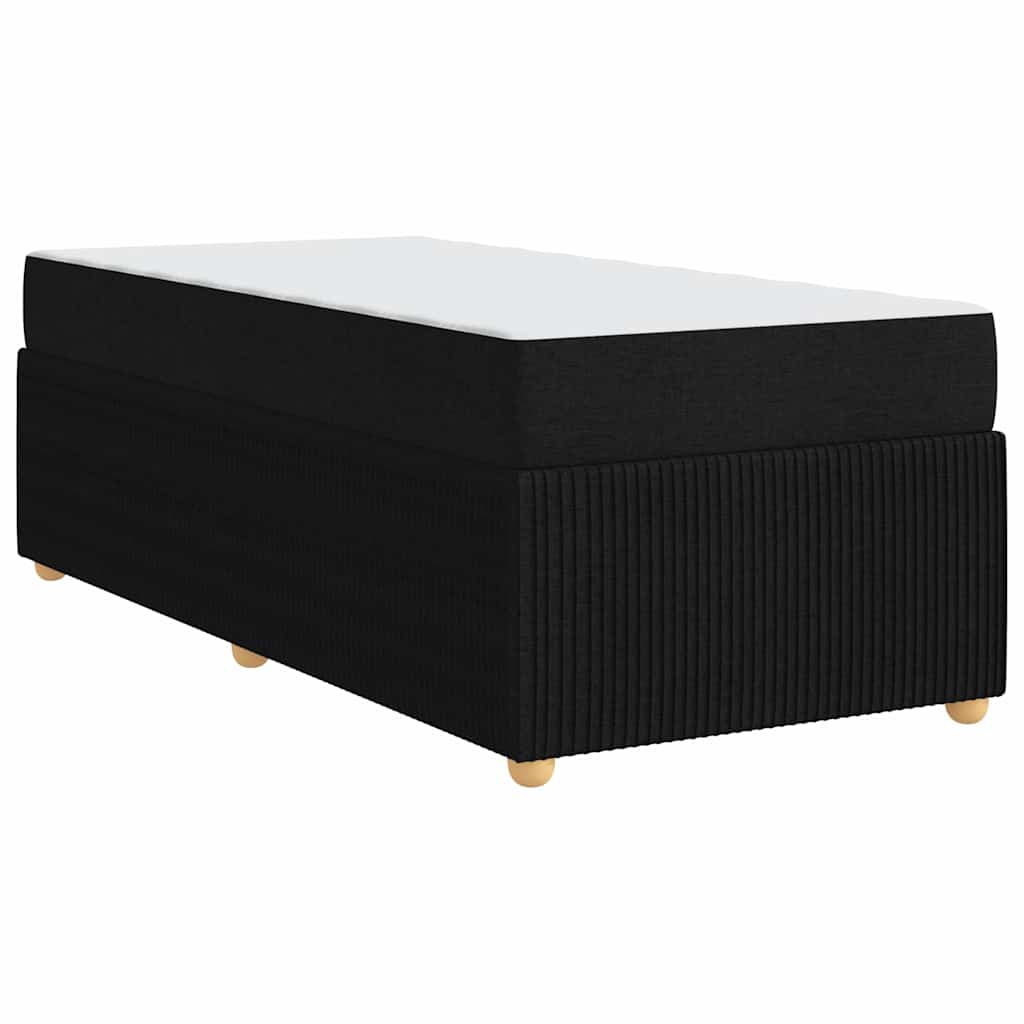 8721288294265_wbg-ba_en_hd_3 vidaXL Bed Frame with Mattress with Mattress Black 90 x 190 cm Fabric - Image 9
