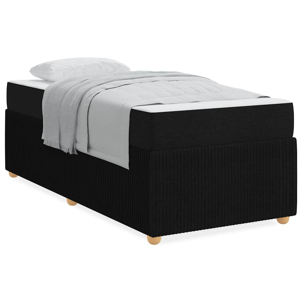 8721288294265_wbg-wa_en_hd_1 vidaXL Bed Frame with Mattress with Mattress Black 90 x 190 cm Fabric - Image 4
