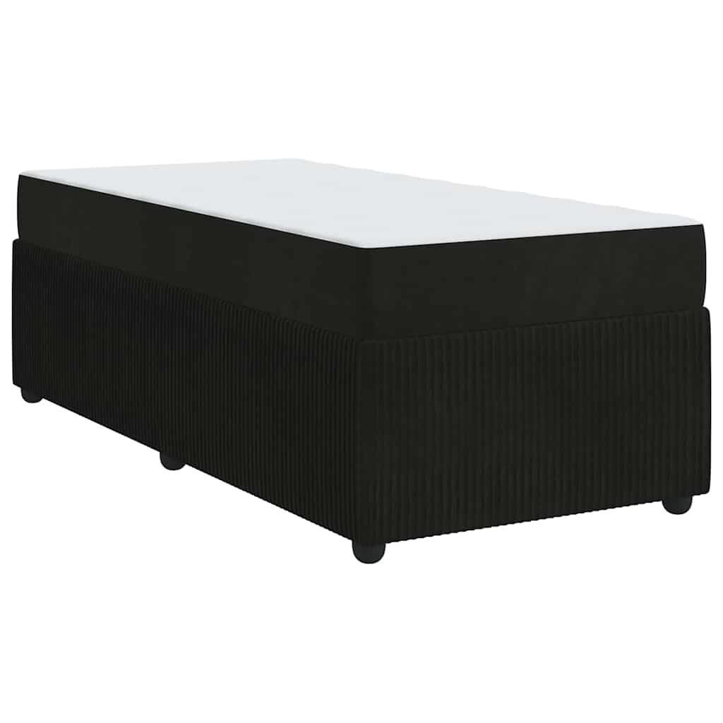 8721288294333_wbg-an-m_en_hd_1 vidaXL Bed Frame with Mattress with Mattress Black 90 x 190 cm Velvet - Image 2