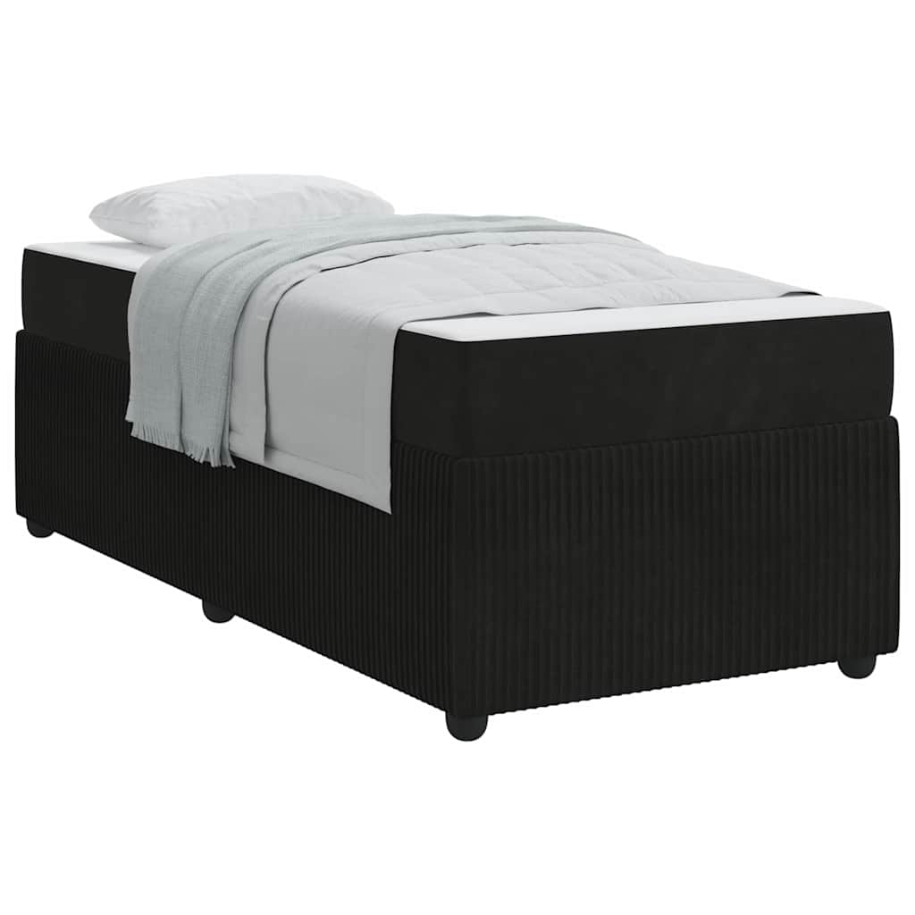 8721288294333_wbg-mo_en_hd_1 vidaXL Bed Frame with Mattress with Mattress Black 90 x 190 cm Velvet - Image 3