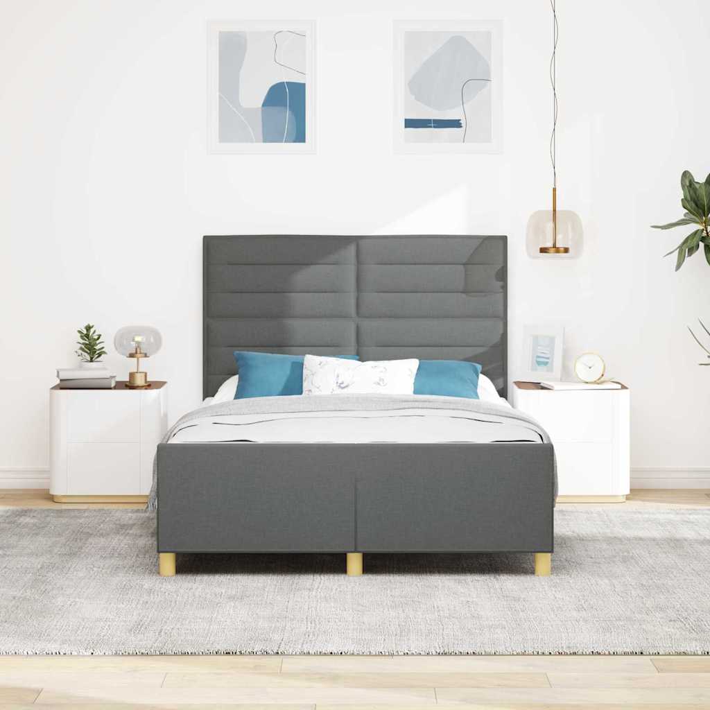 8721288341495_mo-im_en_hd_2 vidaXL Bed Frame Grey 135 x 190 cm Fabric - Image 5