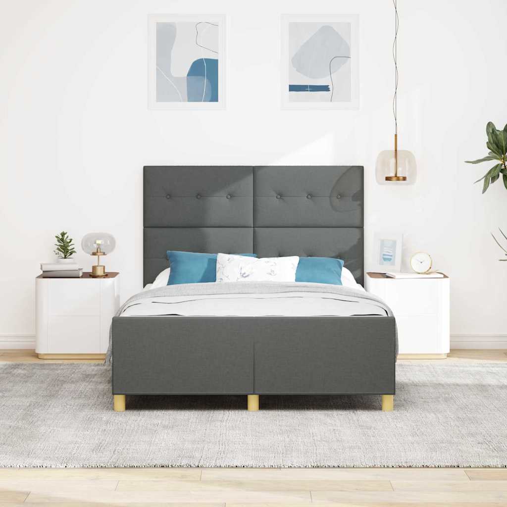 8721288341518_mo-im_en_hd_2 vidaXL Bed Frame Grey 135 x 190 cm Fabric - Image 5