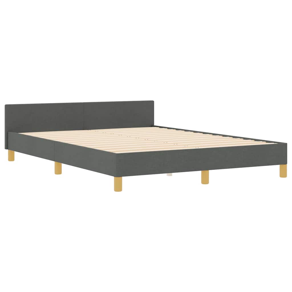 8721288341518_wbg-an_en_hd_1 vidaXL Bed Frame Grey 135 x 190 cm Fabric - Image 2